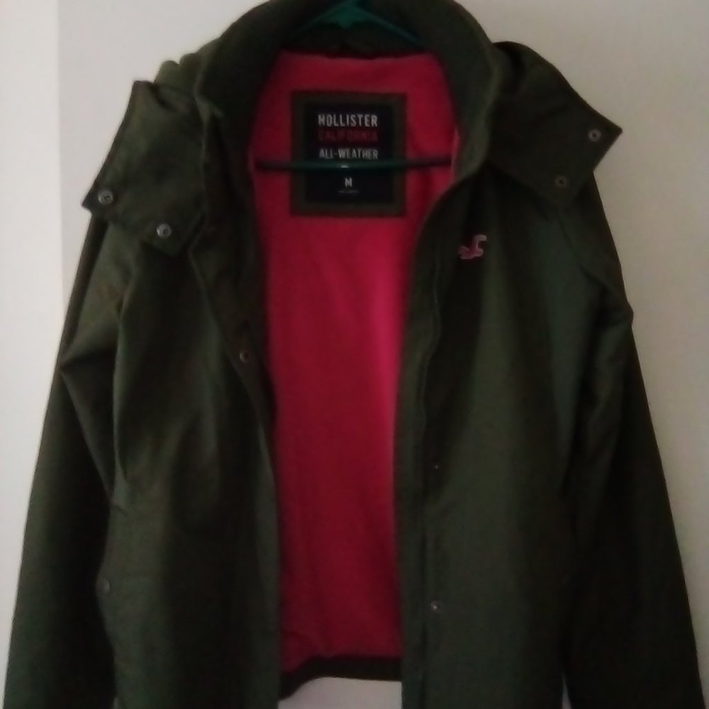 Hollister California All Weather Jacket With Hood